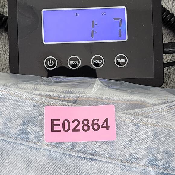 Vintage Zena Jeans Women 8 Blue High Rise Tapered Baggy Light Wash Grunge Skater - Picture 13 of 13